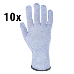 (10 pairs) Sabre-Lite Cut Protection Gloves - Blue - Size: S	