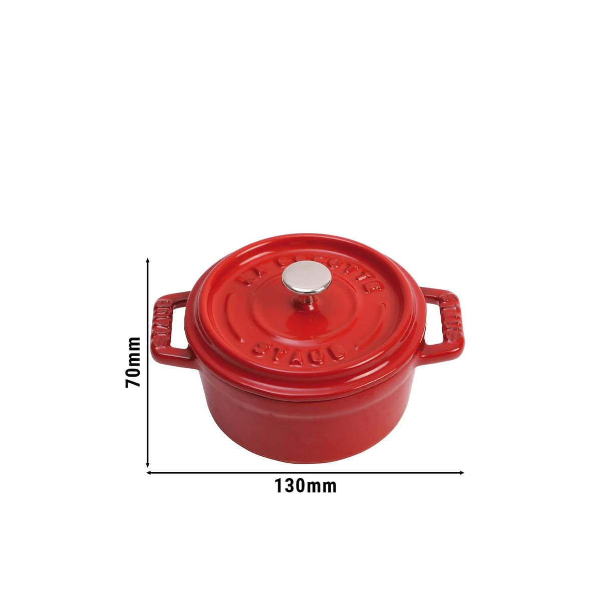 STAUB | LA COCOTTE - mini kokotka - Ø 100 mm - litina - třešňově červená