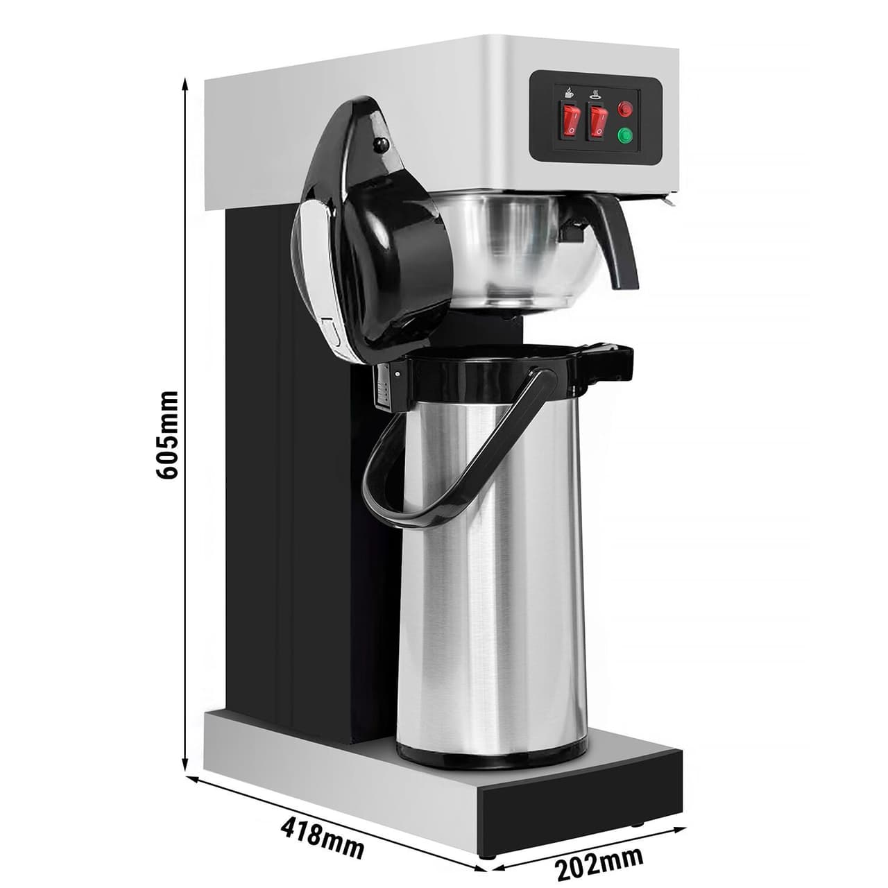 Filterkaffeemaschine - 2,2 Liter  - 1,9 kW - inkl. Pumpthermoskanne