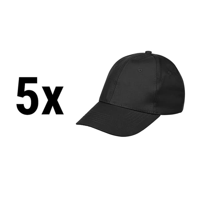 (5 pieces) Karlowsky Basecap Action - Black