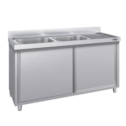 Spülschrank ECO - 2000x700mm - mit 2 Becken links