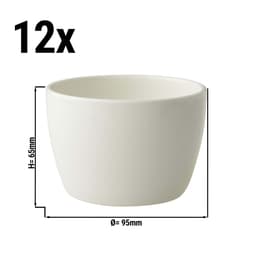 (12 pieces) LUX - Bowl Maastricht - 30 cl - Ø 9,5 cm - Ivory