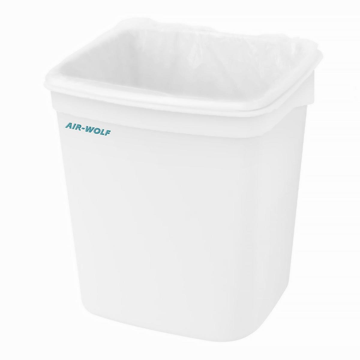 AIR-WOLF | Nádoba na hygienický odpad s krytem - 8L - ABS-plast - bílý