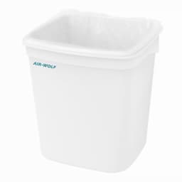 AIR-WOLF | Nádoba na hygienický odpad s krytem - 8L - ABS-plast - bílý