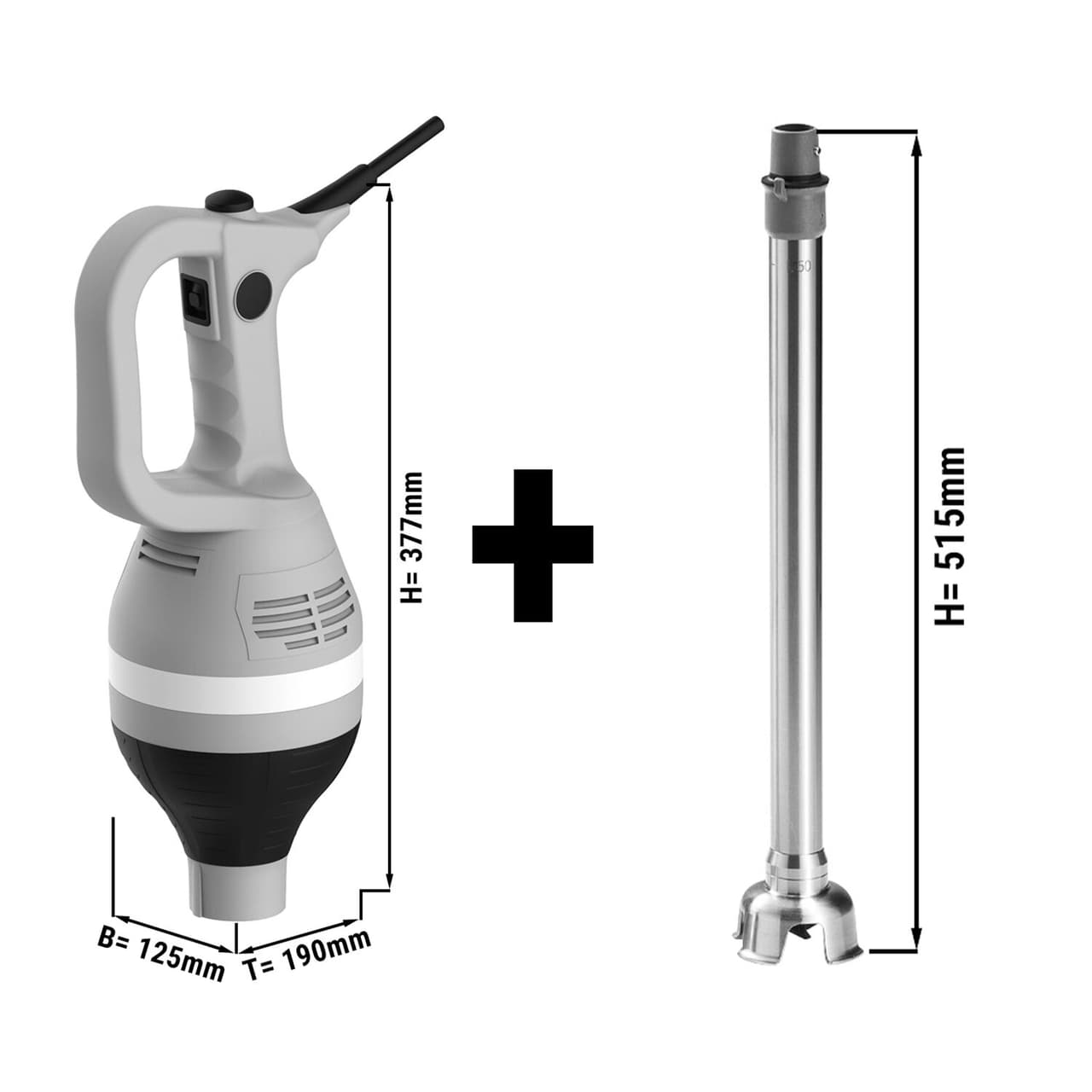 Tyčový mixér - 430 W - do 100L - vč. mixovací tyče - 450 mm