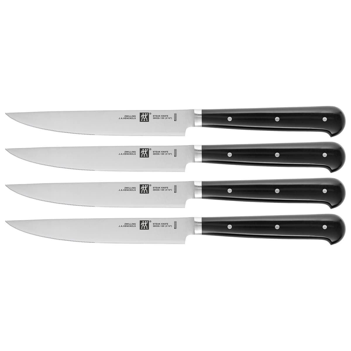 ZWILLING | STEAK-SETS - Sada steakových nožů se zoubkovaným ostřím - 4 ks.