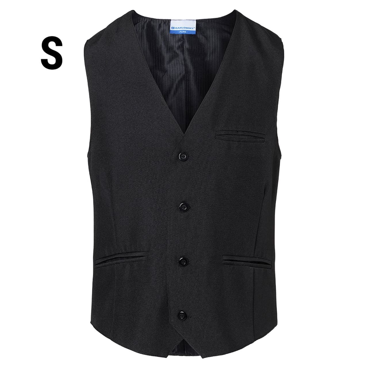 KARLOWSKY | Men's waistcoat Basic - Black - Size: S