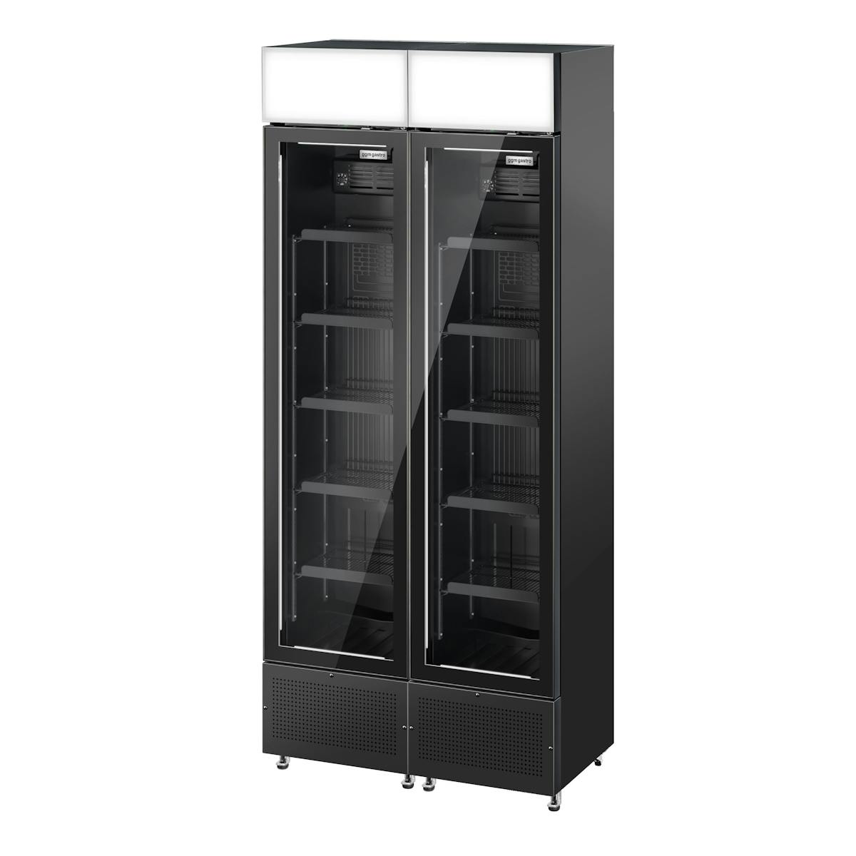 (2 units) Beverage refrigerator - 290 litres - frameless design - with advertising display