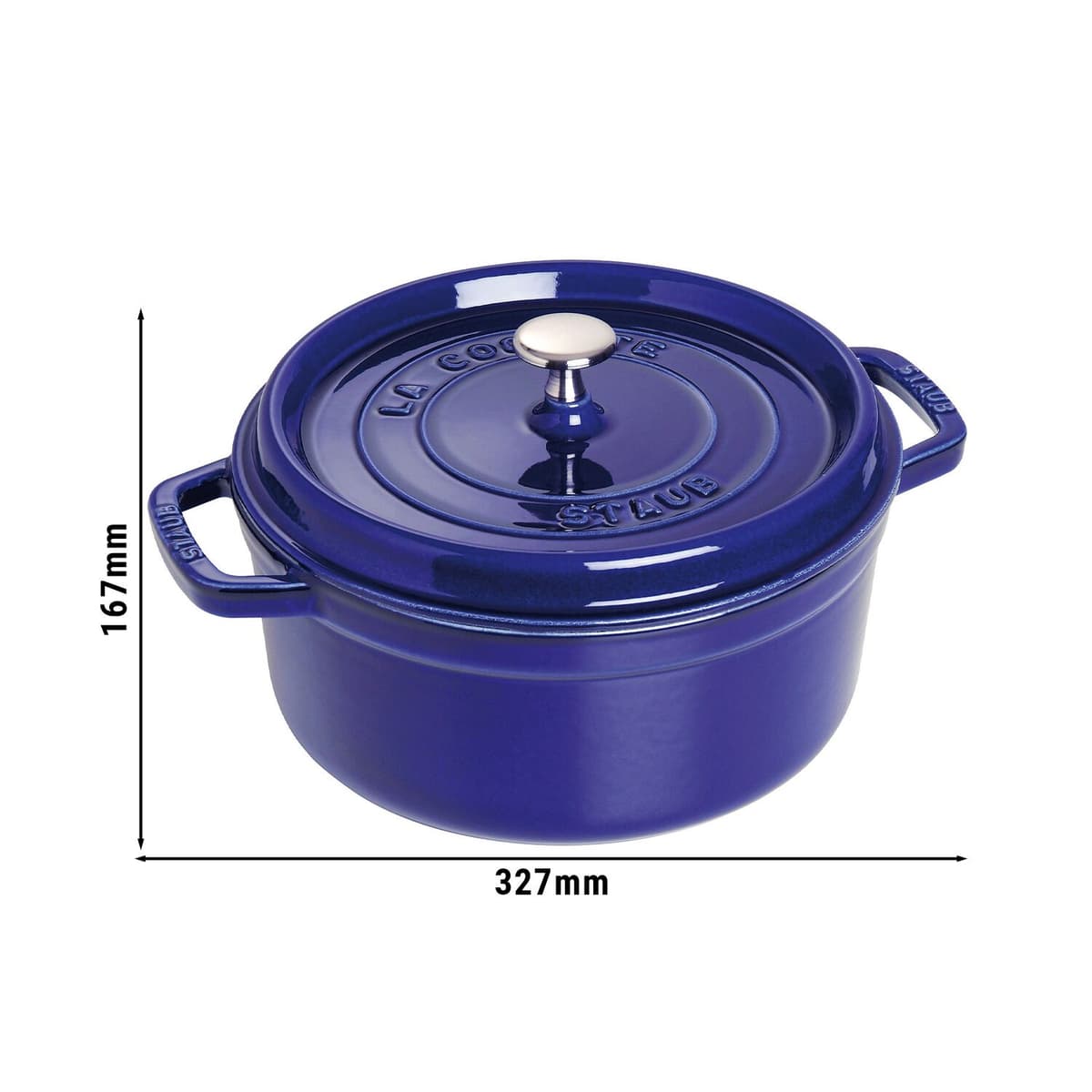 STAUB | LA COCOTTE - kokotka - Ø 260 mm - litina - tmavě modrá