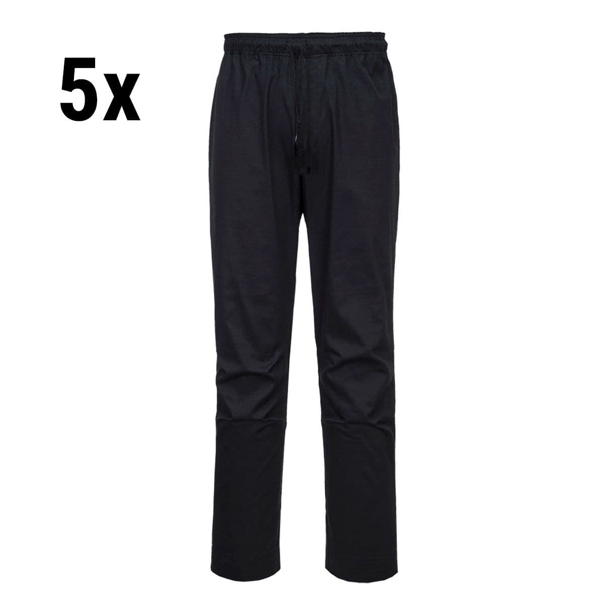 (5 pieces) MeshAir Pro Waistband Trousers - Black - Size: L