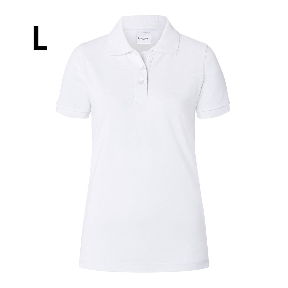 Karlowsky - Ladies Workwear Poloshirt Basic - White - Size: L