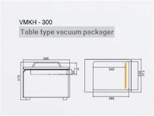 Kammer-Vakuumiergerät - 14,4m³/h - 370 Watt