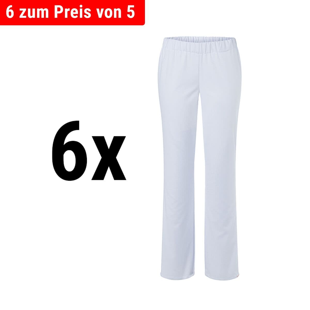 (6 pieces) Karlowsky - Women's trousers Barcelona - White - Size: 34