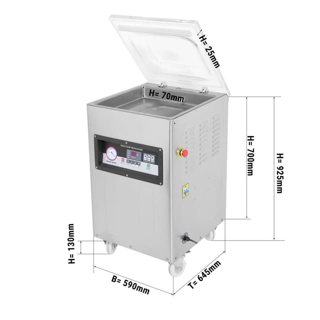 Kammer-Vakuumiergerät - 20m³/h - 900 Watt