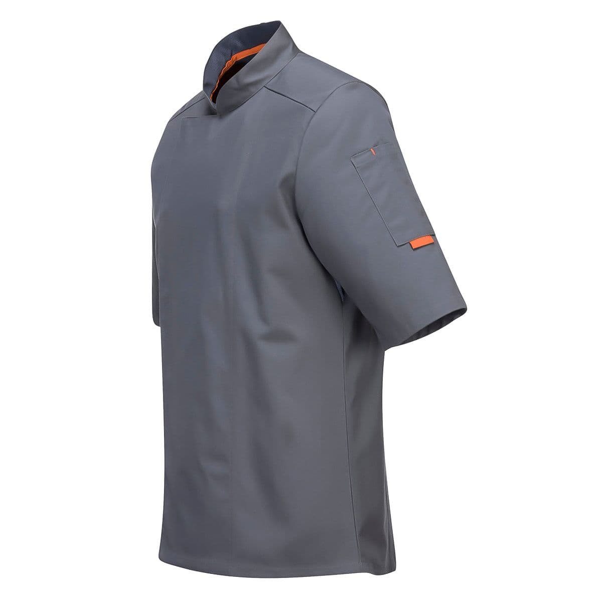 Short Sleeve MeshAir Pro Chef Jacket - Grey - Size: L