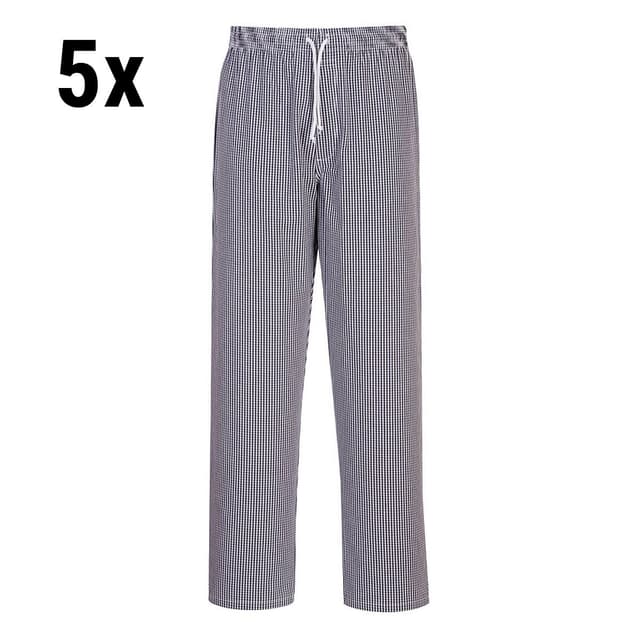 (5 pieces) Chef's trousers Bromley - Check - Size: XXS	