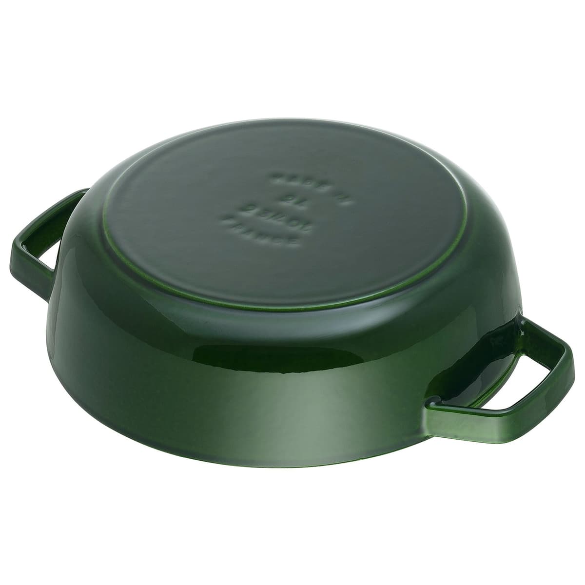 STAUB | BRAISERS - Pečicí hrnec s kapkovitou strukturou Chistera - 280 mm - litina - bazalkově zelený