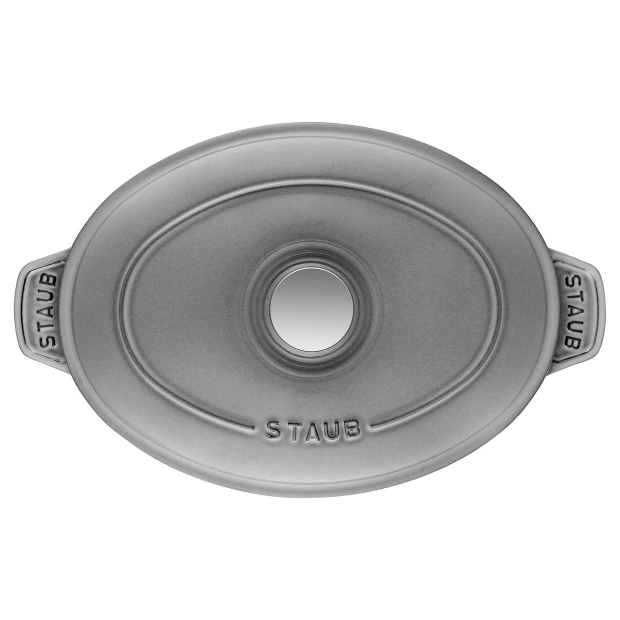 STAUB | SPECIALITIES - Forma do trouby s krytem - oválná - 230 mm - litina - grafitově šedá