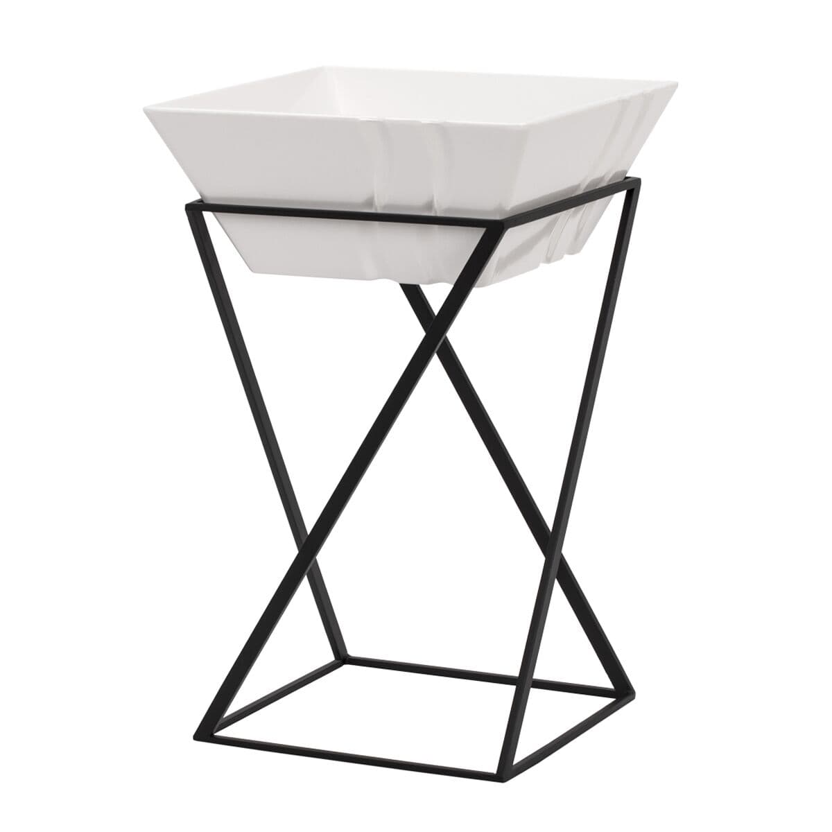 Etagerie / buffet stand - incl. 1 melamine bowl - angular