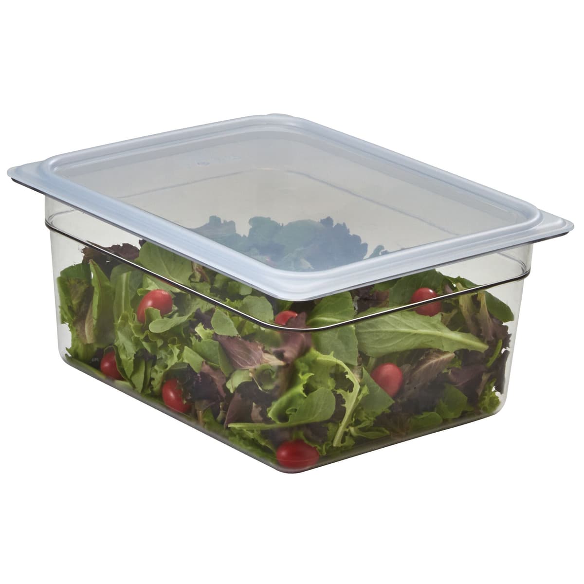 (6 kusů) CAMBRO | CAMWEAR® - polypropylenový GN kryt 1/2 - vzduchotěsný - mléčný