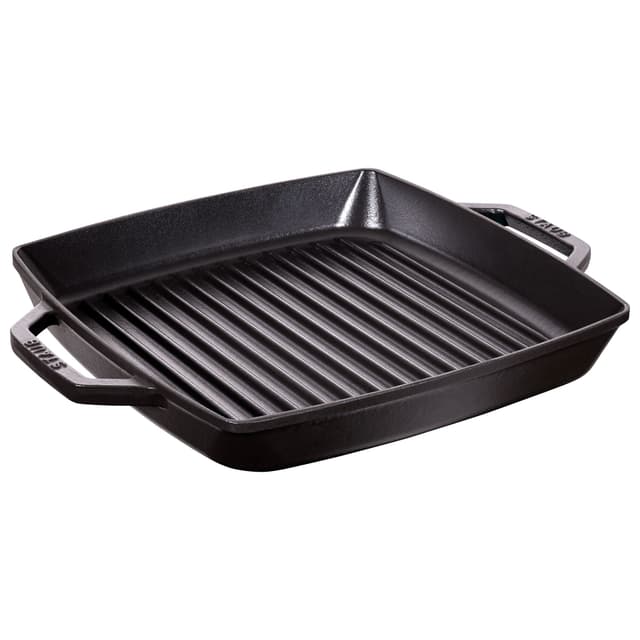 STAUB | GRILL PANS - Grilovací pánev - 280x280mm - litina - černá