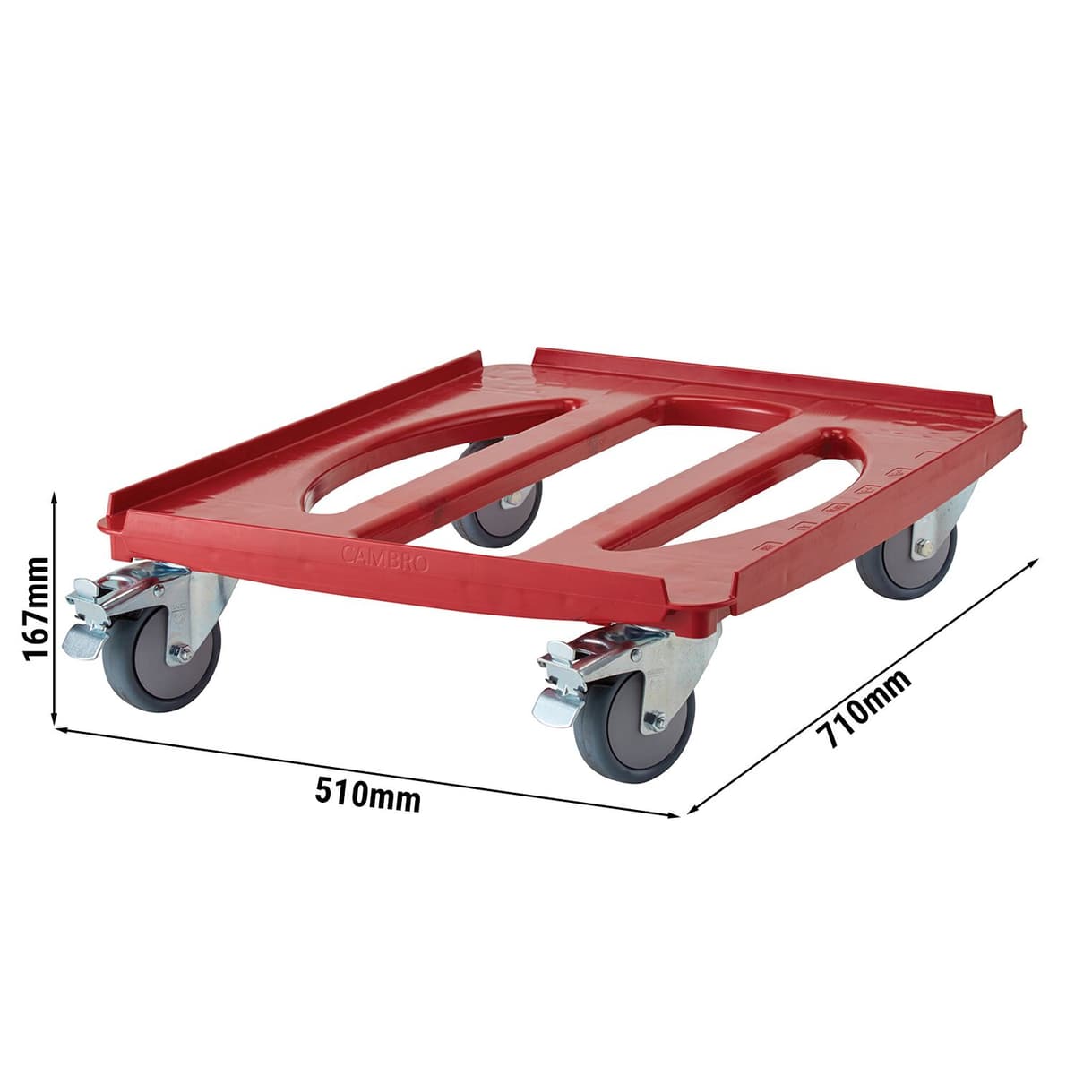 CAMBRO | CAMDOLLY - Transportní vozík - vhodný pro EPP Boxy EN 60x40 - červený