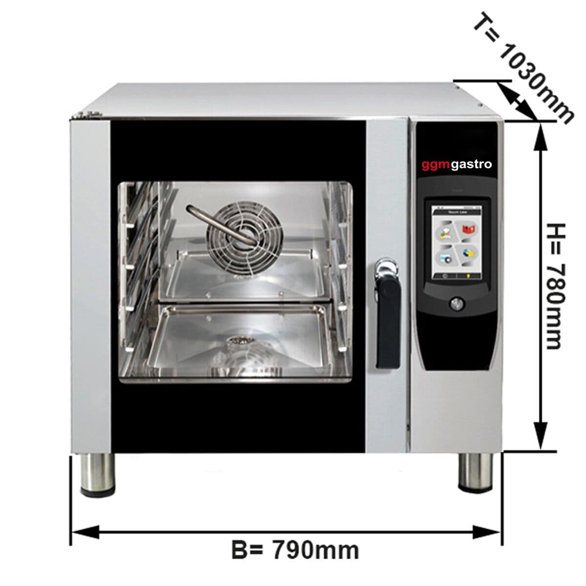 Bakery combi steamer - Touch - 4x EN 60x40 with washing system