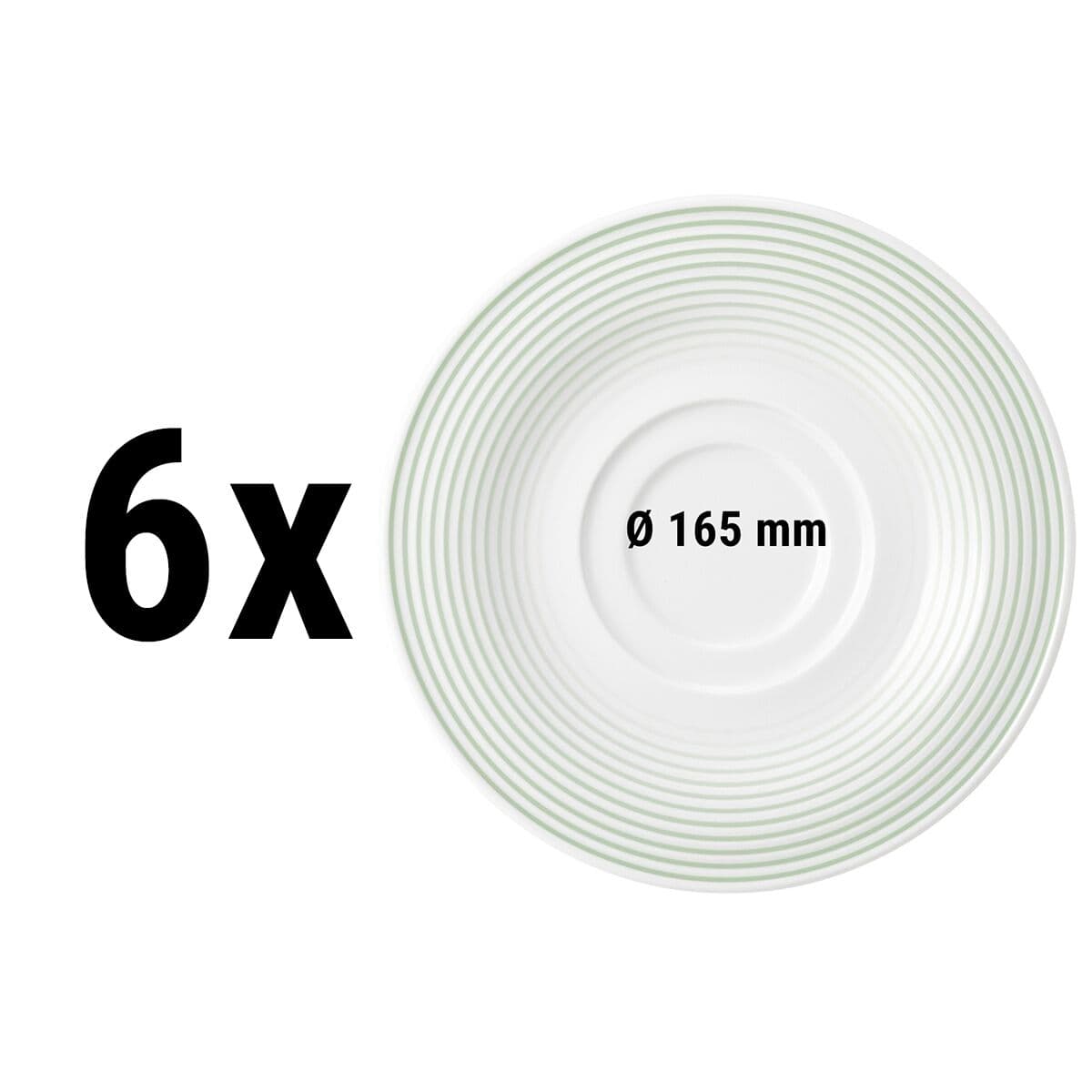 (6 pieces) Seltmann Weiden - Saucer - Ø 165 mm