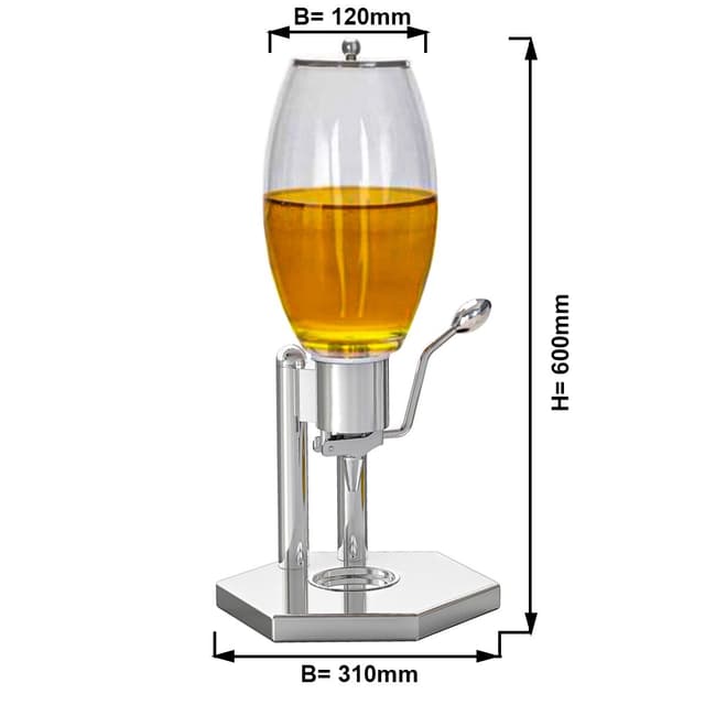 Honigspender - 5 Liter - Chrom