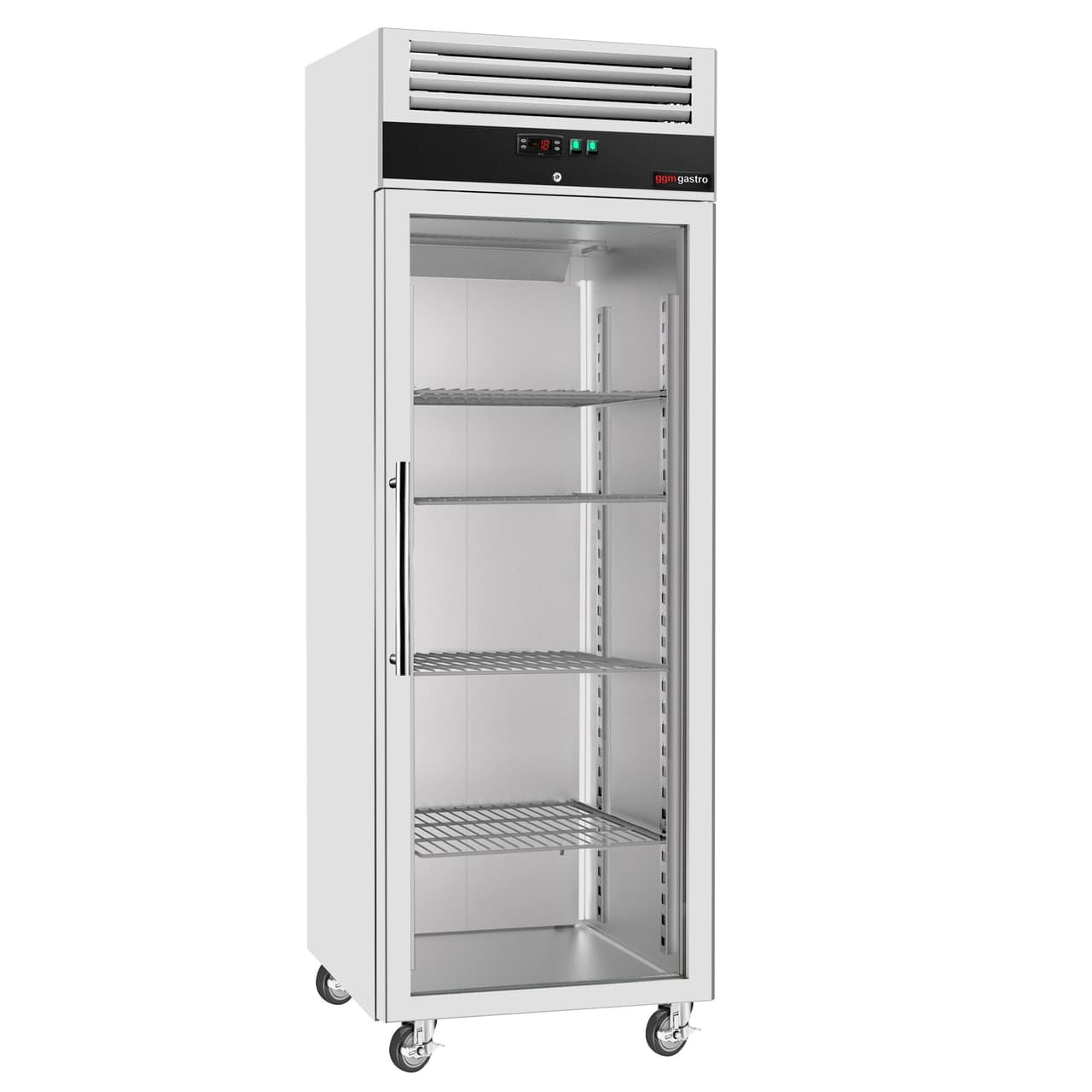 Freezer Stainless Steel ECO - 600 liters - with 1 glass door