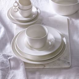 (12 pieces) LUX - Coupe plate flat Maastricht - Ø 25,5 cm - Ivory