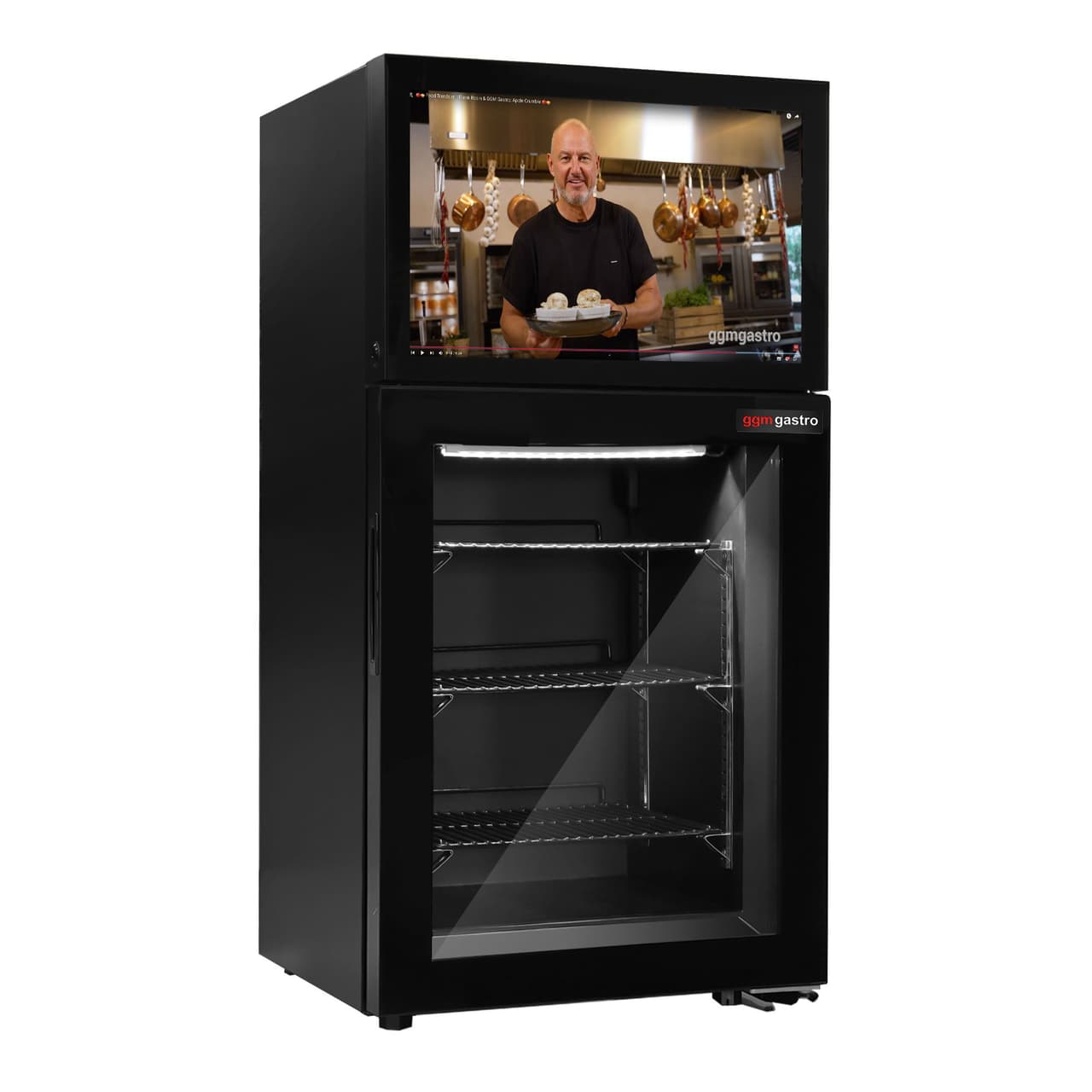 Minibar Freezer - 460mm - 1 Glass Door - Built-In 19-Inch LCD Display