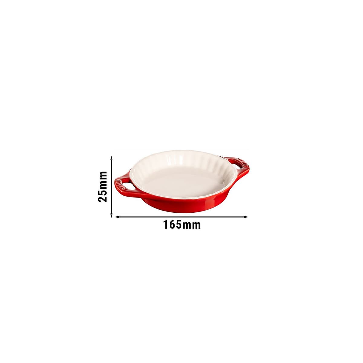 STAUB | CERAMIQUE - Dortová forma - Ø 130mm - keramika - třešňově červená