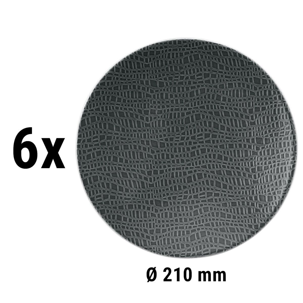 (6 pieces) Seltmann Weiden - Coup plate flat - Ø 215 mm	