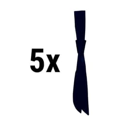 (5 pieces) KARLOWSKY Women´s service tie - 94 x 5 cm - Black