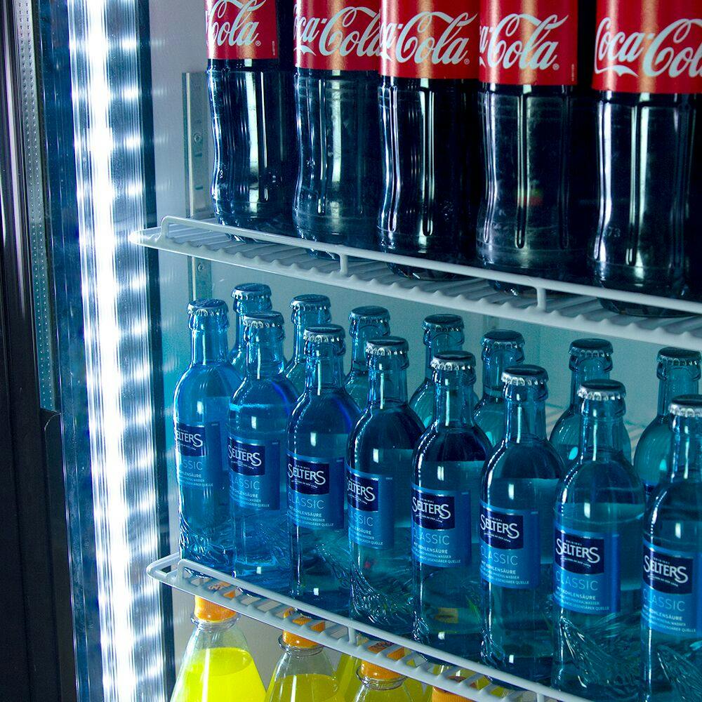 Lednice na nápoje - 880L - se 2 posuvnými skleněnými dveřmi