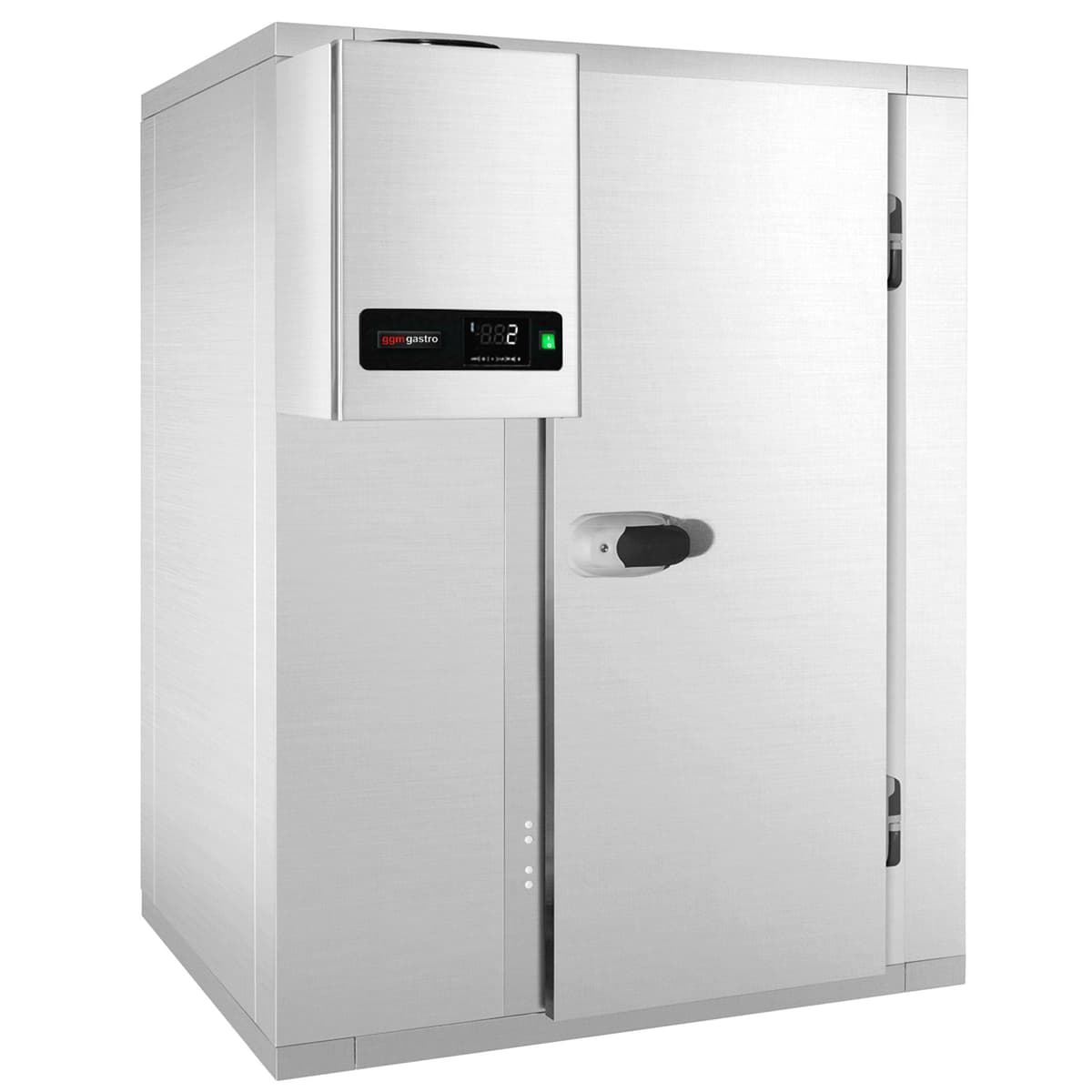 Stainless steel cold room - 1200x2100mm - 3.7m³ - incl. cooling unit