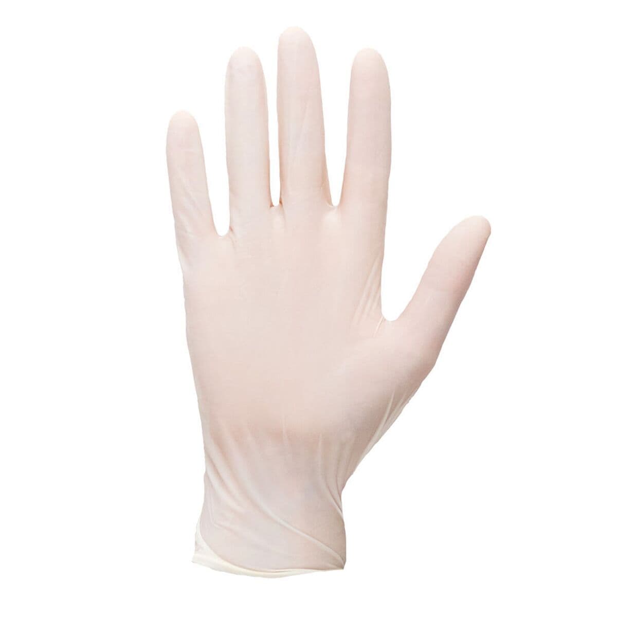 (100 pcs) Latex Disposable Gloves - White - Size: L