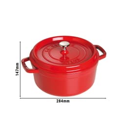 STAUB | LA COCOTTE - Cocotte - Ø 220mm - Gusseisen - Kirsch-Rot