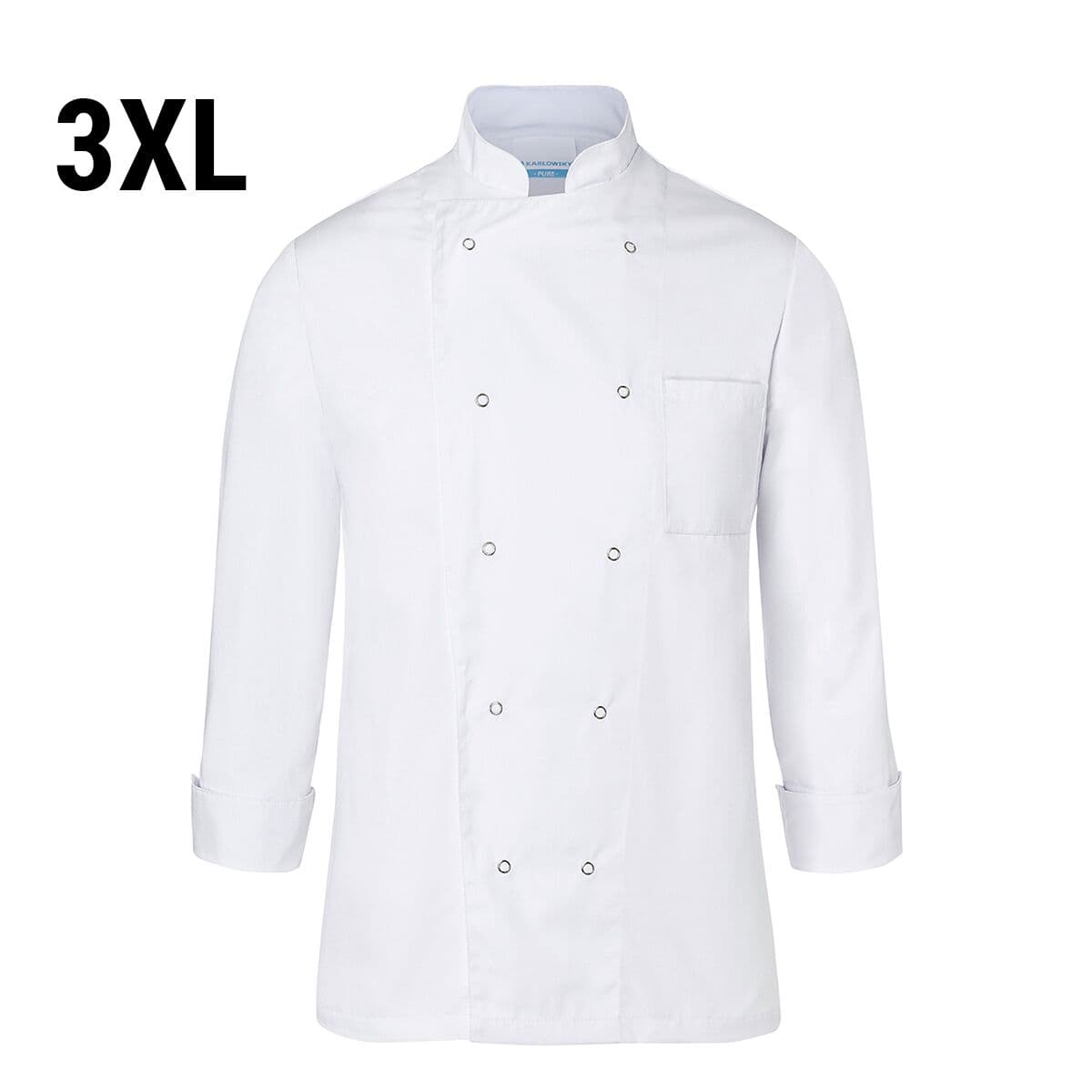 Karlowsky Cooking Jacket Basic - White - Size: 3XL