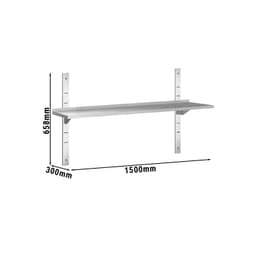 Wandborde PREMIUM - 1500x300mm - mit 1 Etage