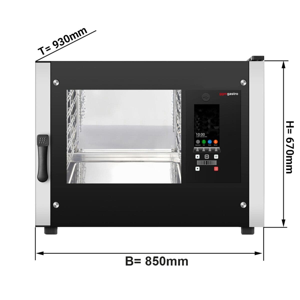 Pekárenský kombinovaný konvektomat - Touch - 4x EN 60x40