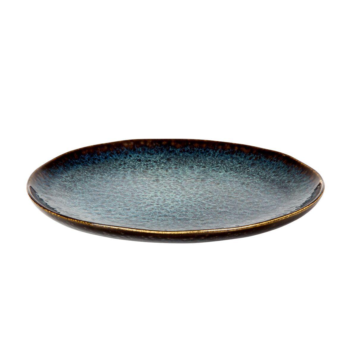 (12 pieces) ECCENTRIC - Flat plate - Ø 28 cm - Petrol blue