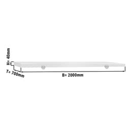 Cutting board for work table - 2000x700mm - white