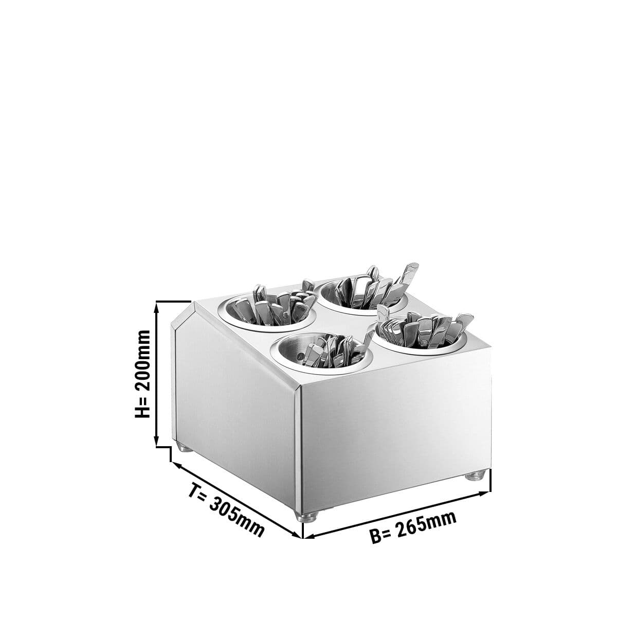 Cutlery tray - for 4 cutlery holders	