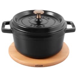 STAUB | SPECIALITIES - Topfuntersetzer magnetisch - 160mm - Braun - Buche