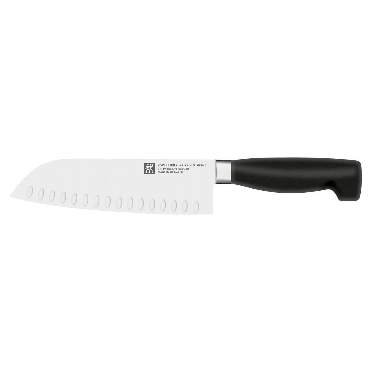 ZWILLING | VIER STERNE - Santoku- mit Kullenschliff - 180mm