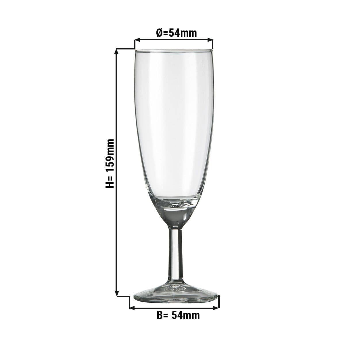 (12 Kusů) Sklenice na šampaňské - SAO PAULO - 160 ml