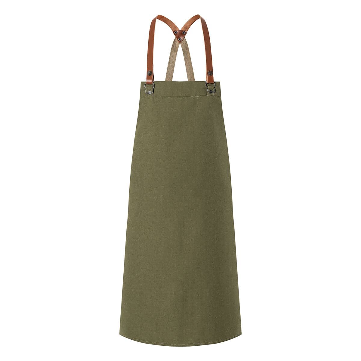 (6 pieces) Karlowsky - Bib Apron Green-Generation - Moss Green