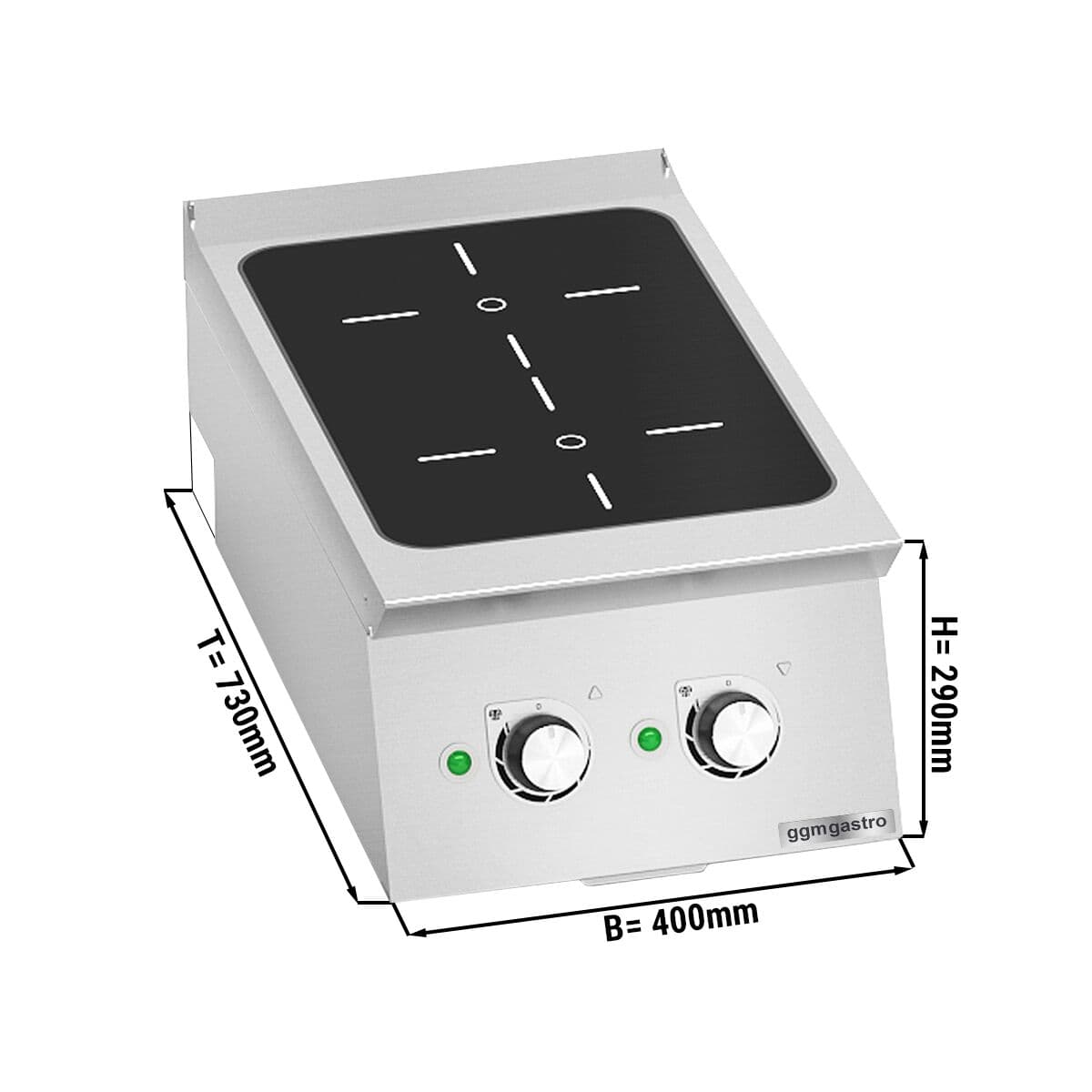 Indukční sporák - se 2 plotýnkami (7 kW)